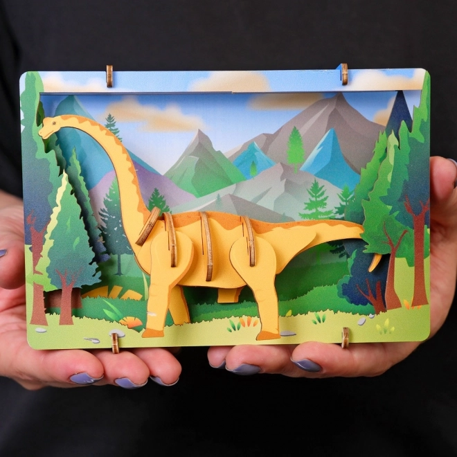 EscapeWelt 3D drvene puzzle Brontosaurus