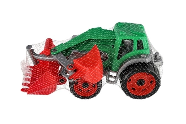 Traktor s lopatom i bagerom