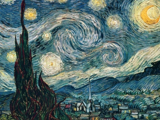 Puzzle Vincent van Gogh: Zvjezdana noć