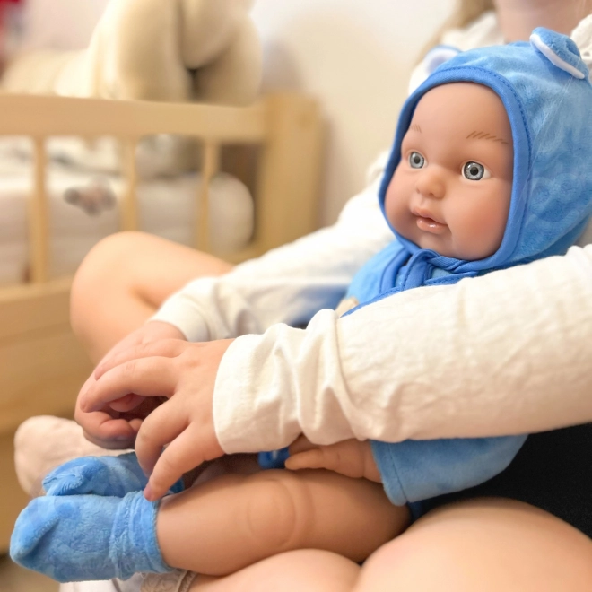 Woopie kraljevska lutka beba u odijelu medvjedića 46 cm