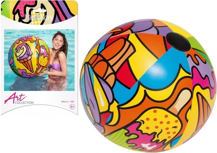 Nafukavajuća plažna lopta multicolor 91 cm BESTWAY