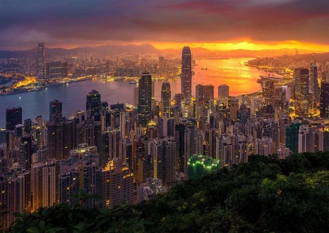 Slagalica Hong Kong u zoru 1000 dijelova