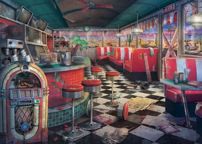 RAVENSBURGER puzzle Napuštena mjesta: zapušteni bistro 1000 dijelova