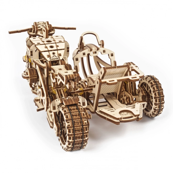Ugears 3D slagalica Motocikl s prikolicom 380 dijelova