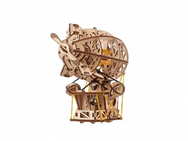 Ugears Drvena 3D mehanička građevna igračka STEAMPUNK ZRAKOPLOV