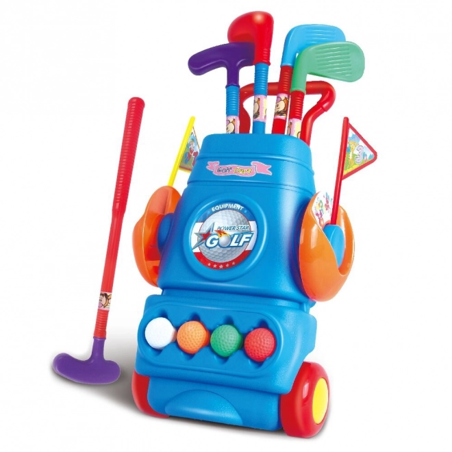 Dječji set za golf sa stalkom na kotačima Woopie