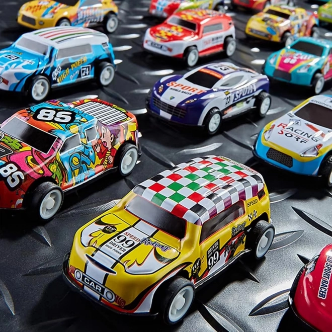 Set trkaćih automobila WOOPIE 30 kom s kartom