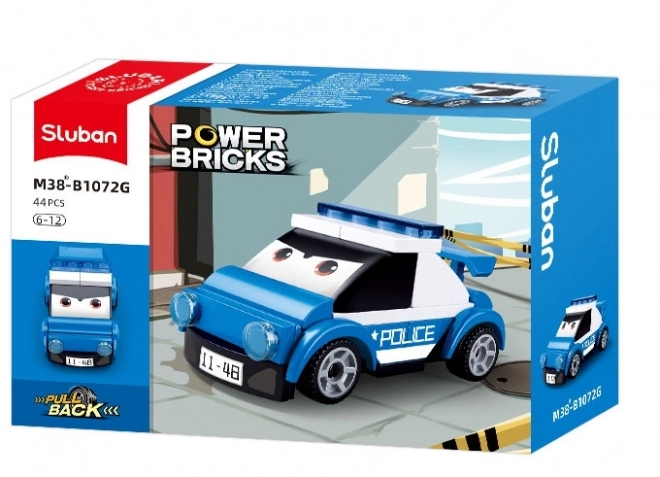 Sluban Power Bricks M38-B1072G Namotavajući autić s očima Policija