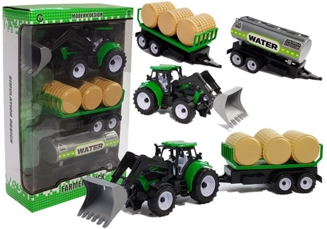Traktor s prikolicom za bale sijena Cisterna