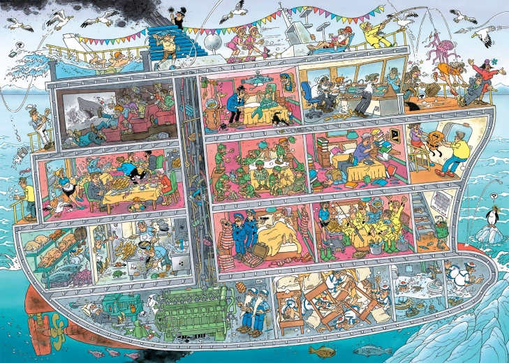 Puzzle Izletnički brod 1000 dijelova JUMBO