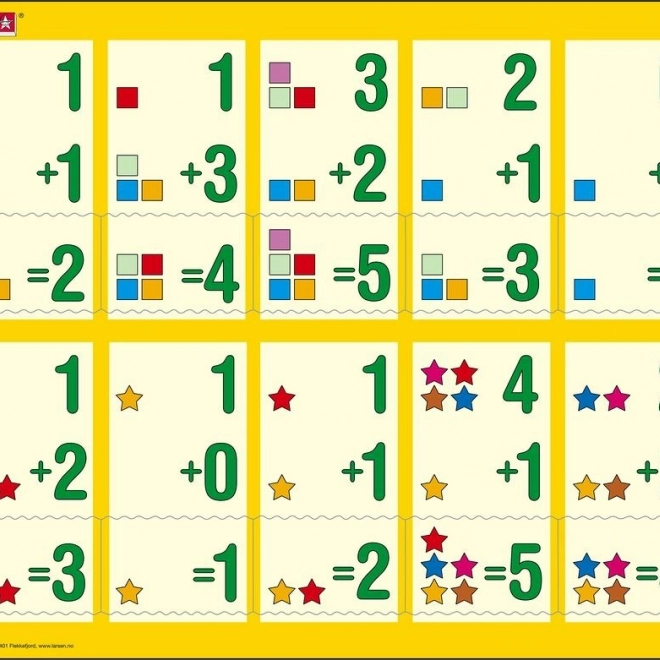 Puzzle Zbrajanje do pet 10 dijelova