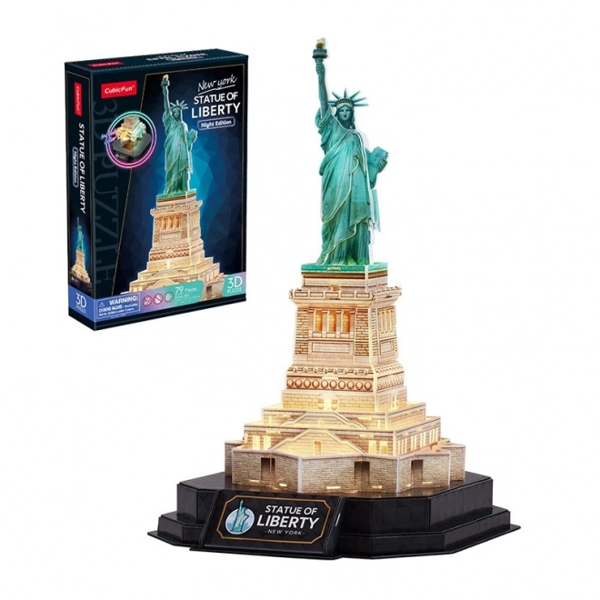 3D LED puzzle Kip slobode (noćna verzija)