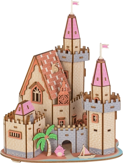 Drvene 3D slagalice – dvorac na plaži WOODCRAFT