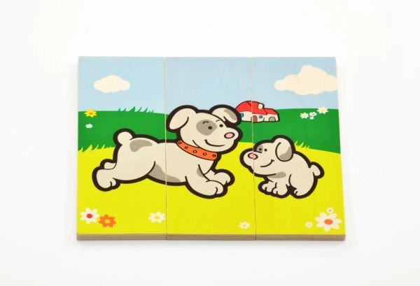Puzzle Moje prve životinjice drvene 18 dijelova za najmlađe u kutiji 13x11,5x4,5cm 12m+ MPZ
