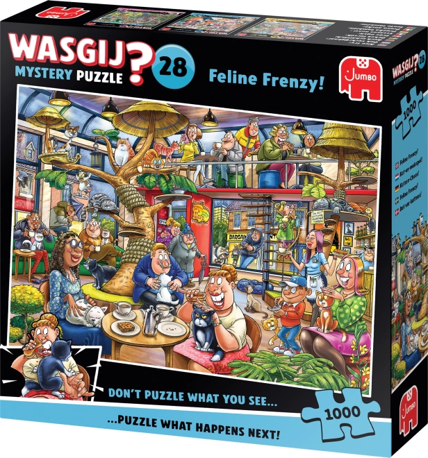 Jumbo Slagalica Wasgij Mystery: Mačje Ludilo 1000 Dijelova