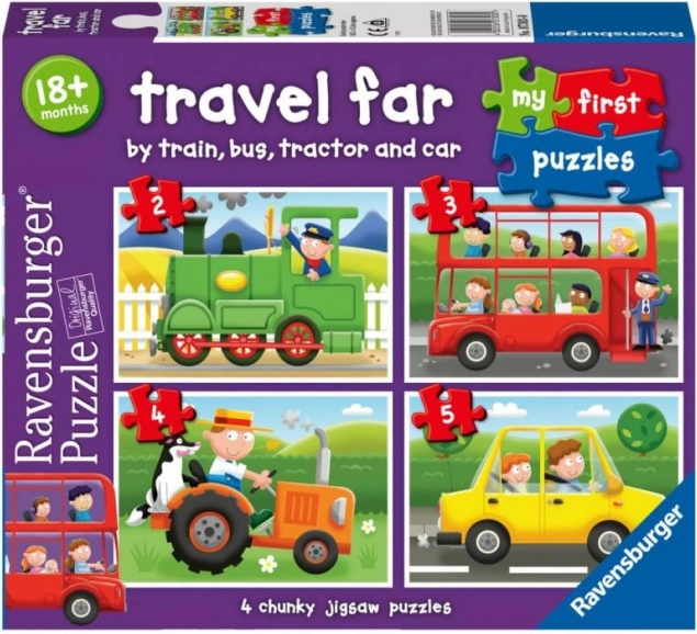 Ravensburger Moje prve puzzle: Prometna sredstva 4u1