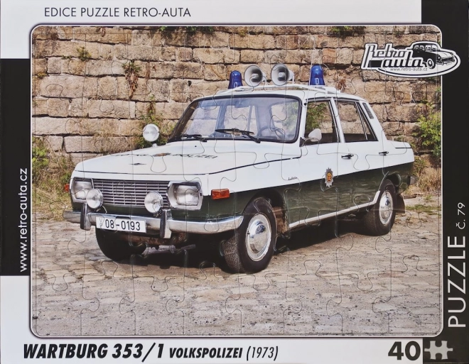 Slagalica RETRO-AUTA Wartburg 353 Volkspolizei 40 dijelova