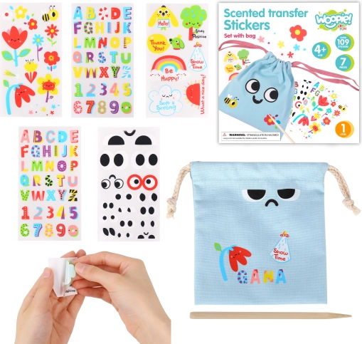 Woopie Art&Fun - Kreativni set s čarobnom torbom i dekorativnim naljepnicama