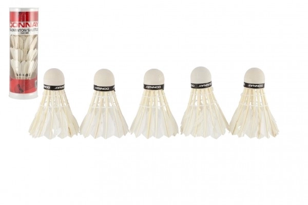 Loptice/košarice za badminton perjane 5 kom u tubi 6,5x19,5x6,5cm