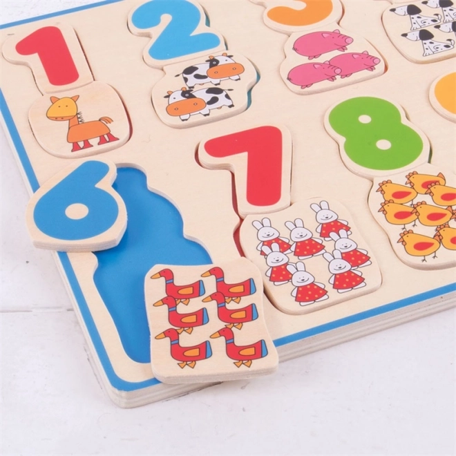 Drvene kognitivne puzzle Bigjigs Toys