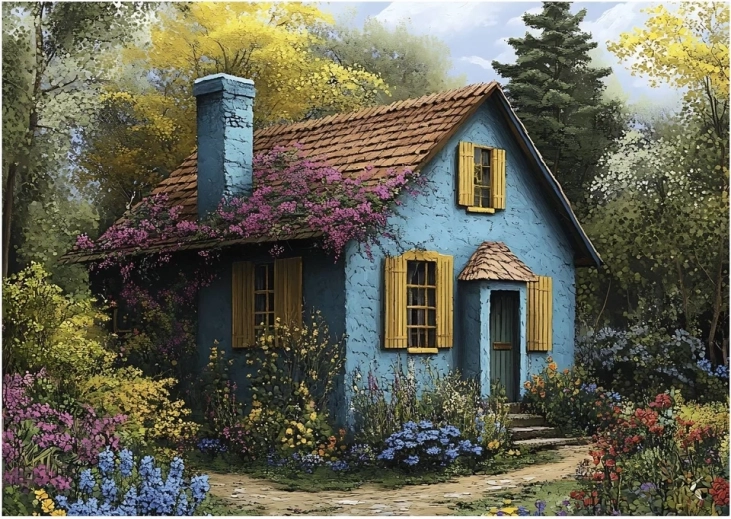 Puzzle Plava kućica 500 dijelova