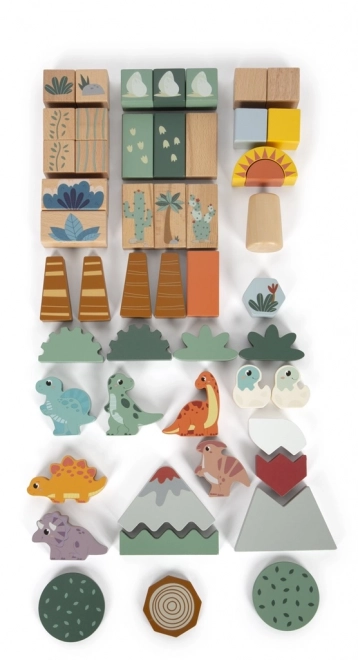 Small foot Drvene kocke Dino