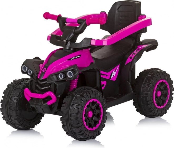 Guralica s krovom i upravljačkom šipkom ATV Ružičasta