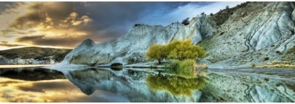 Panoramske puzzle Plavo jezero 1000 dijelova