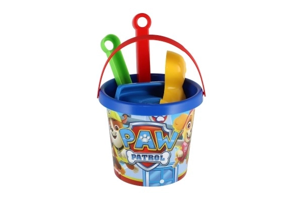 Set za pijesak 5 kom plastični Paw Patrol/Patrolne šape plava u mreži 12x22x12cm 12m+ Wader