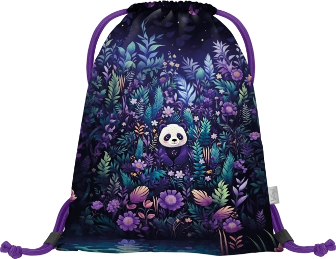 BAAGL 3 SET Ergo Jungle Panda: školska torba, pernica, vrećica