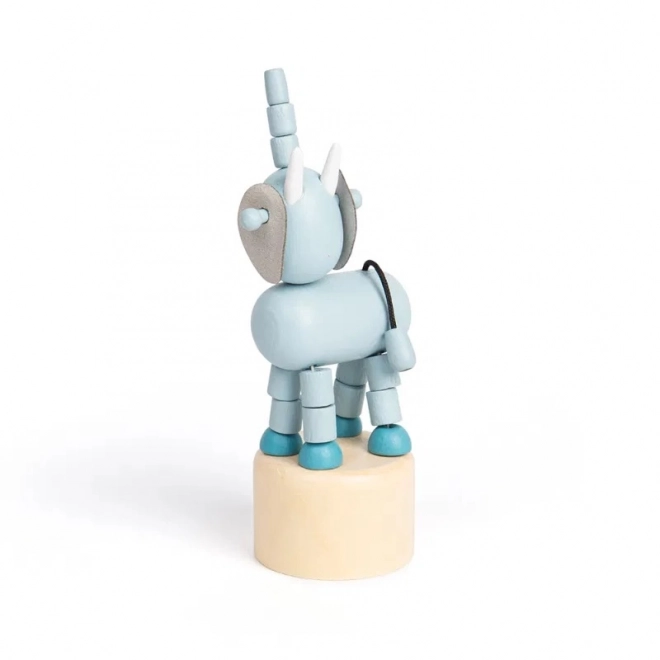 Bigjigs Toys Drveni stiskajući slonić Safari