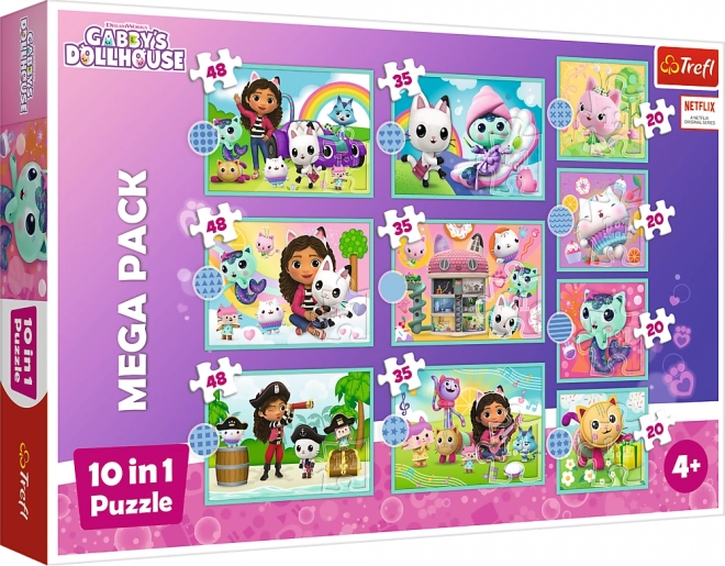 Trefl Puzzle Pro Djecu Gabin Mačji Domek 10 u 1