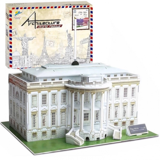 3D prostorne puzzle zgrade BIJELE KUĆE ZA2529