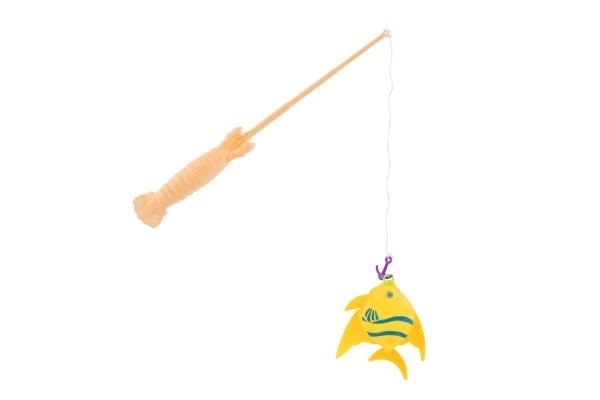 Igra riba/ribar sa štapom 26cm plastika 5 boja na karti 15,5x49x2cm