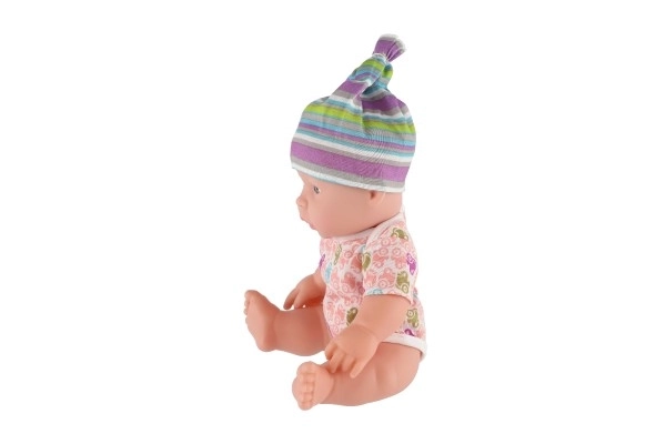 Beba/čvrsto tijelo plastika 25 cm na baterije sa zvukom 3 vrste u plastičnoj vrećici 13x28x7cm