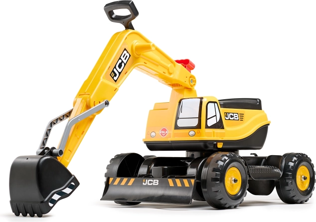 Dječja pedalna bager-košara JCB s rotirajućom rukom i kacigom FALK