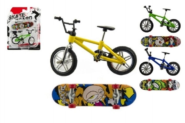 Kolo + skateboard prstni na zavrtanje plast 10cm na kartici