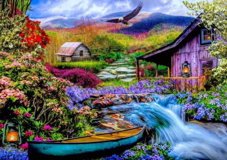 Puzzle Planinska idila 1500 dijelova