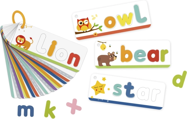 Tooky Toy montessori abeceda – set kartica i slova za učenje riječi, 57 dijelova