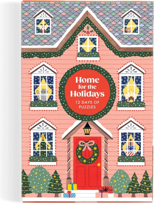 GALISON Puzzle Adventni kalendar Doma za Božić 12x42 komada