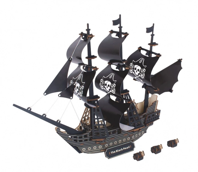 Drvena 3D slagalica Piratski brod Crni biser