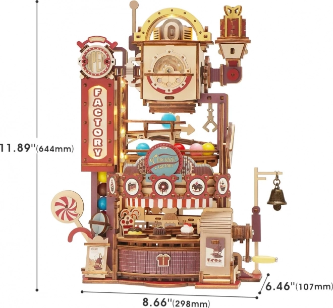 RoboTime 3D slagalica staza kuglica Tvornica čokolade