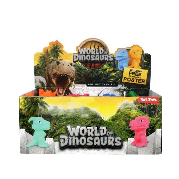 Gumeni dinosaurus 8 cm - 5 vrsta u kutiji