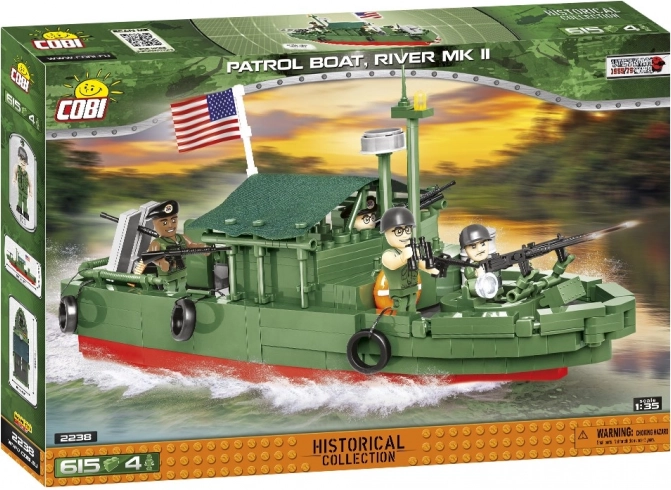 Konstruktorski set patrolni čamac PBR River Mk II 1:35