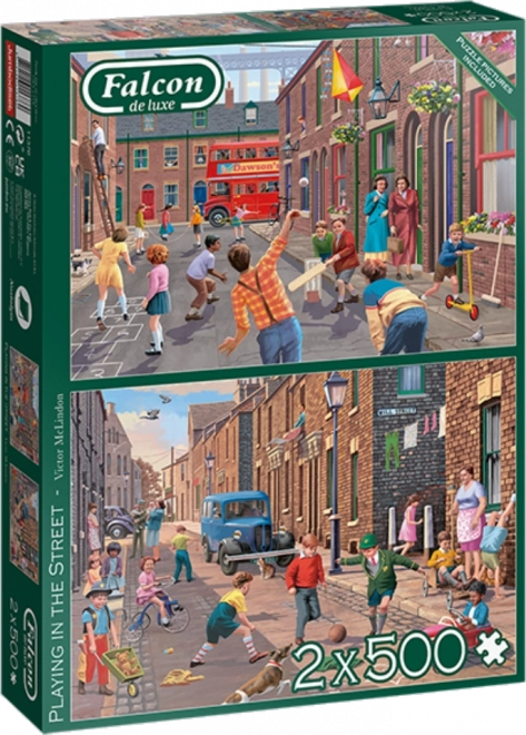 FALCON Puzzle Ulične igre 2x500 dijelova
