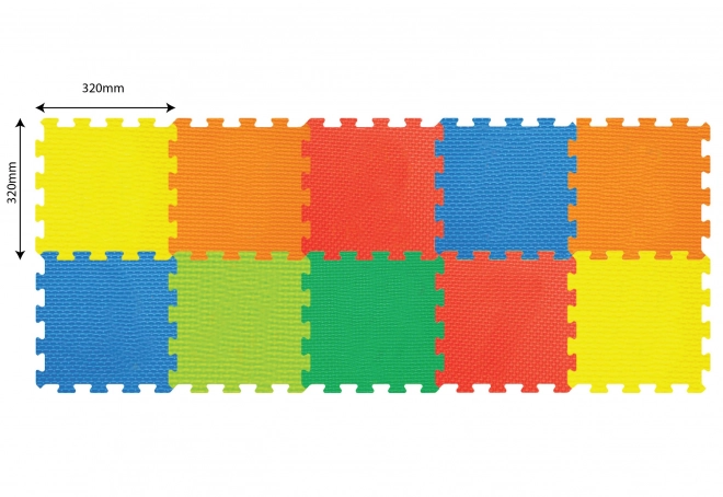Mekane pjenaste puzzle za pod, 10 kom