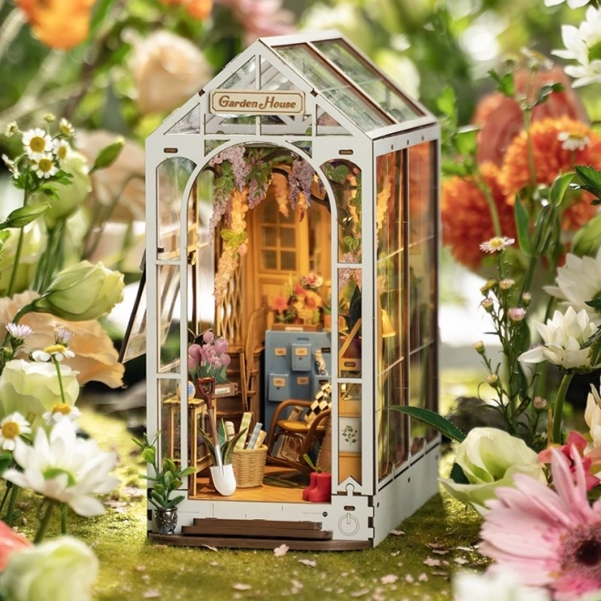 RoboTime 3D puzzle Stalak za knjige Garden House (drveni)