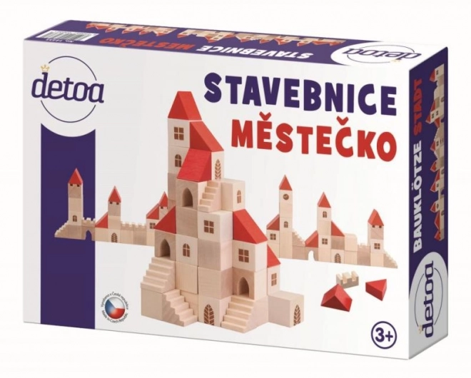 Drvena konstrukcijska igračka grad 100 kom