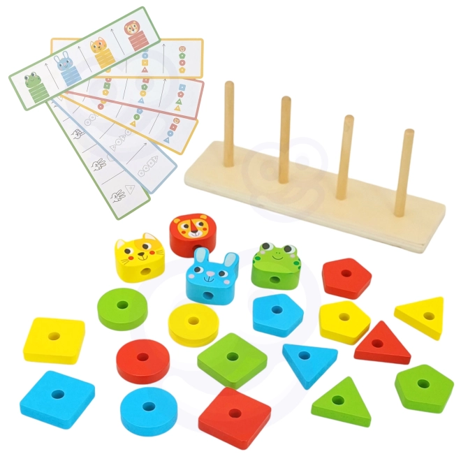 Woopie Montessori Životinjska Piramida 27 kom