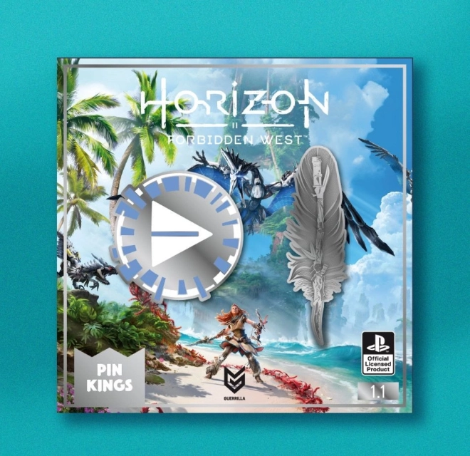 Značke Horizon Forbidden West – set 2 metalnih bedževa